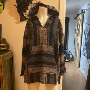 Men's Striped Hooded Sweater